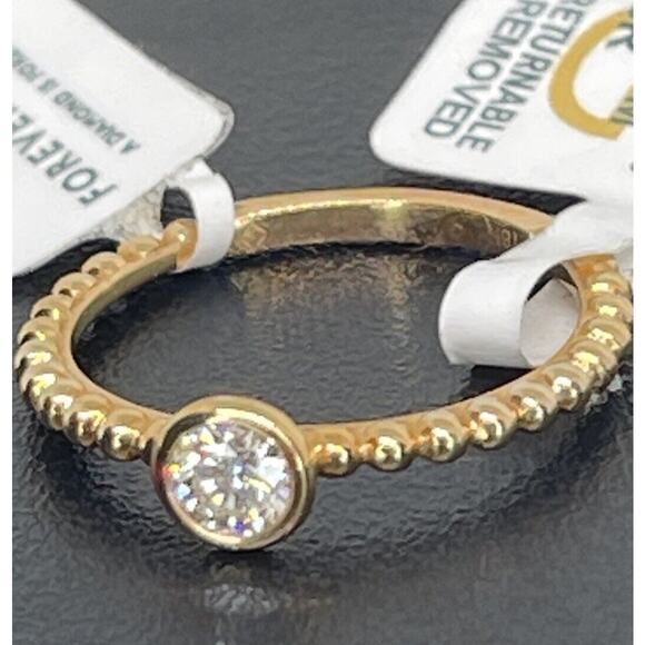 De Beers Forevermark Natural Diamond Solid 18K Rose Gold Ring (1/4 ct.) SZ 7 NWT - Picture 10 of 16